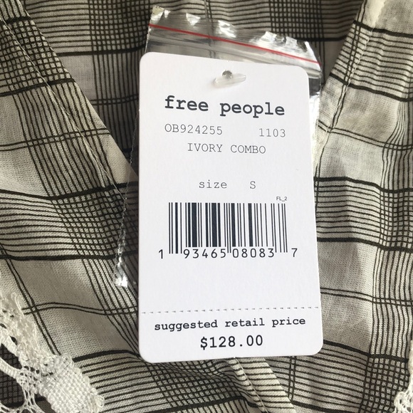 Free People plaid boho Tunic - Picture 8 of 10